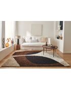 Tapis shaggy Palerme 1061 marron