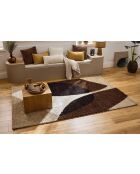 Tapis shaggy Palerme 1061 marron