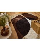 Tapis shaggy Palerme 1061 marron
