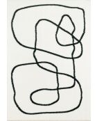 Alfombra LASSO 675, suave y peluda, color marfil