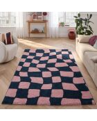 GROOVY 383 blauw/roze tapijt