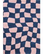 GROOVY 383 blauw/roze tapijt