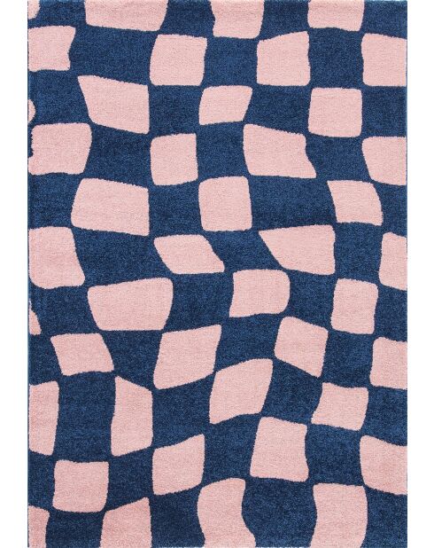GROOVY 383 blauw/roze tapijt