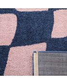 GROOVY 383 blauw/roze tapijt