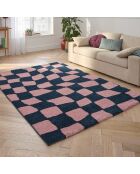 GROOVY 383 blauw/roze tapijt