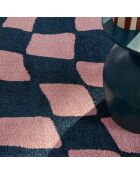 GROOVY 383 blauw/roze tapijt