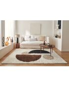 Tapis shaggy Palerme 1064 marron