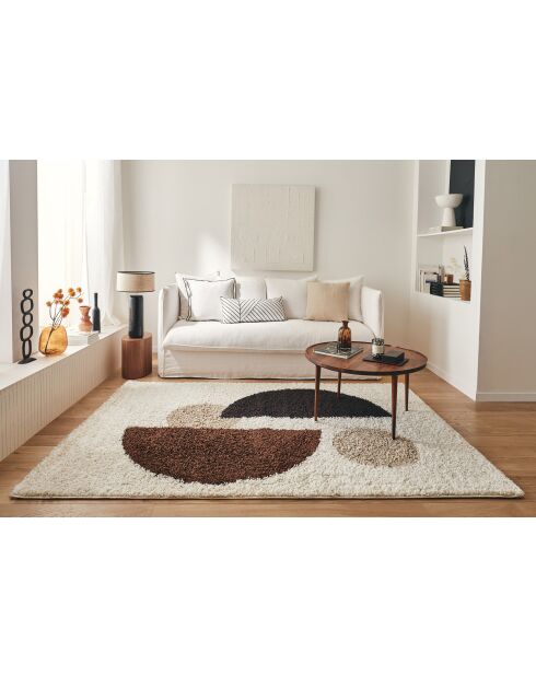 Tapis shaggy Palerme 1064 marron