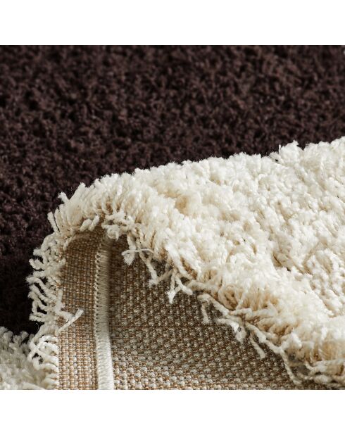 Tapis shaggy Palerme 1064 marron
