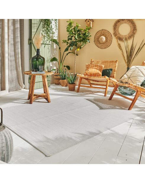 Alfombra blanca Capri 1747