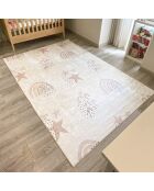 Alfombra crema HAPPY 742