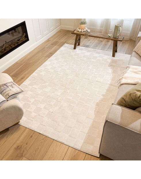 Alfombra blanca GARDEN 1036