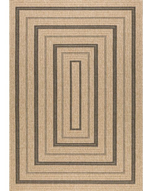 Fodera per cuscino Nature Juta 8863 beige/nero