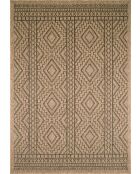 Housse de coussin aspect Jute Nature 8729 marron