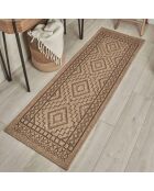 Housse de coussin aspect Jute Nature 8729 marron