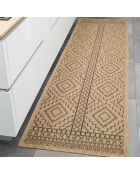 Housse de coussin aspect Jute Nature 8729 marron