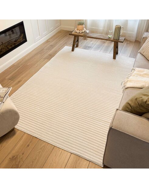 Alfombra blanca GARDEN 1035