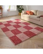 GROOVY 386 rood/roze tapijt