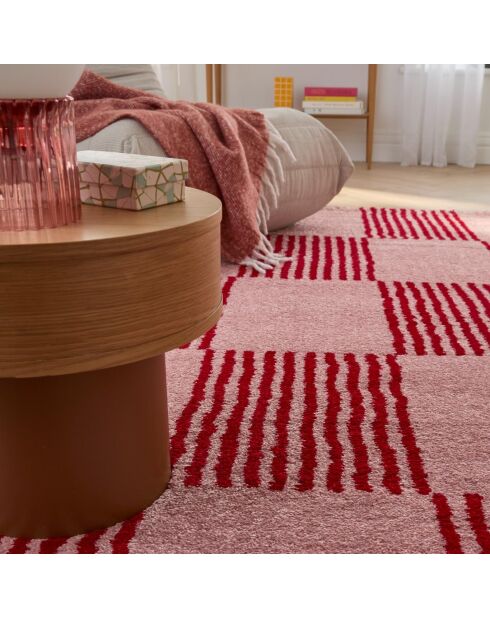 GROOVY 386 rood/roze tapijt