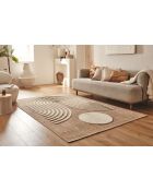 Tapis Palma 9499 marron/blanc