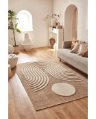 Tapis Palma 9499 marron/blanc