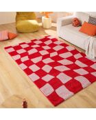 GROOVY 383 rood/roze tapijt
