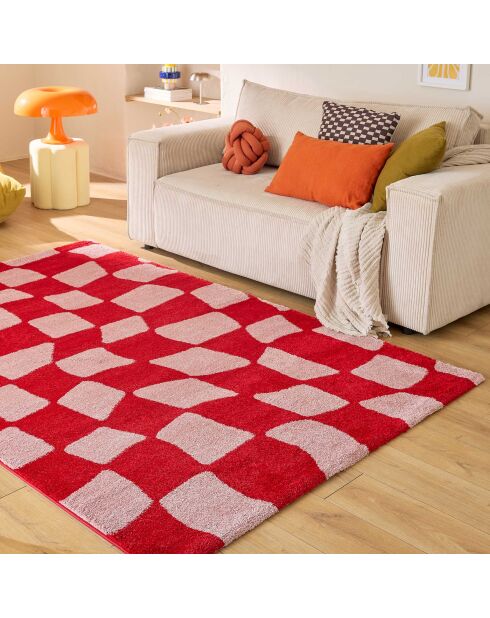 GROOVY 383 rood/roze tapijt