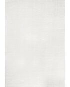 Tappeto Shaggy Cosy 902 a tinta unita bianco morbido
