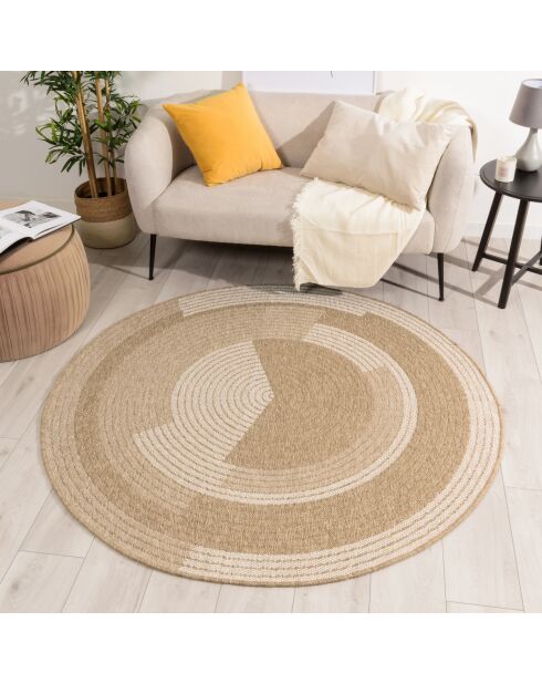 Fodera per cuscino Nature Juta 8865 beige/bianco