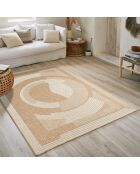 Fodera per cuscino Nature Juta 8865 beige/bianco