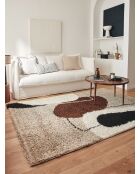 Tapis shaggy Palerme 1062marron