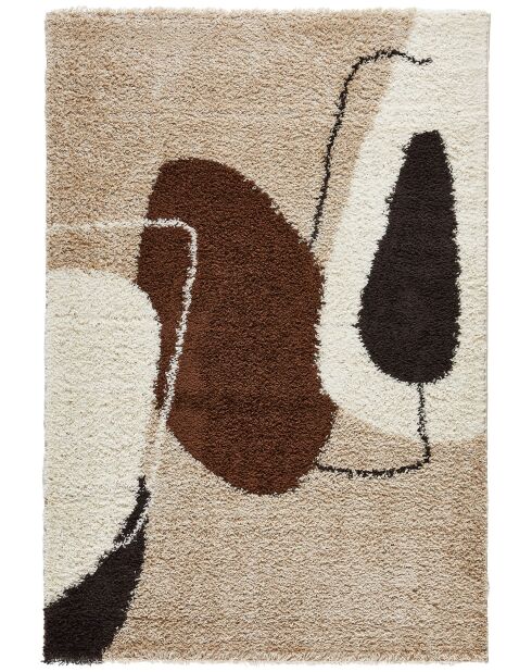 Tapis shaggy Palerme 1062marron