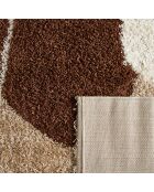 Tapis shaggy Palerme 1062marron