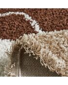 Tapis shaggy Palerme 1062marron