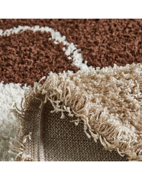 Tapis shaggy Palerme 1062marron