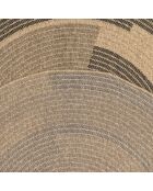 Kussenhoes Nature Jute-look 8865 beige/zwart