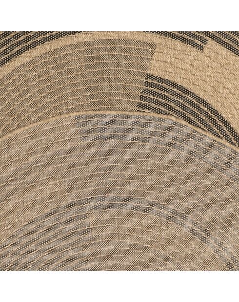 Kussenhoes Nature Jute-look 8865 beige/zwart