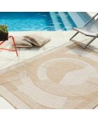 Fodera per cuscino Nature Juta 8865 beige/bianco