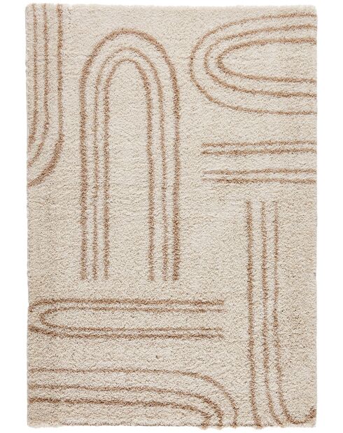 Tapis shaggy Olympe 1068 beige