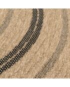 Kussenhoes Nature Jute-look 8863 beige/zwart