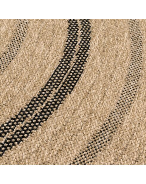 Kussenhoes Nature Jute-look 8863 beige/zwart