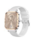 Montre connectée AMOLED- Edition Véga (avec bracelet silicone) Blanche