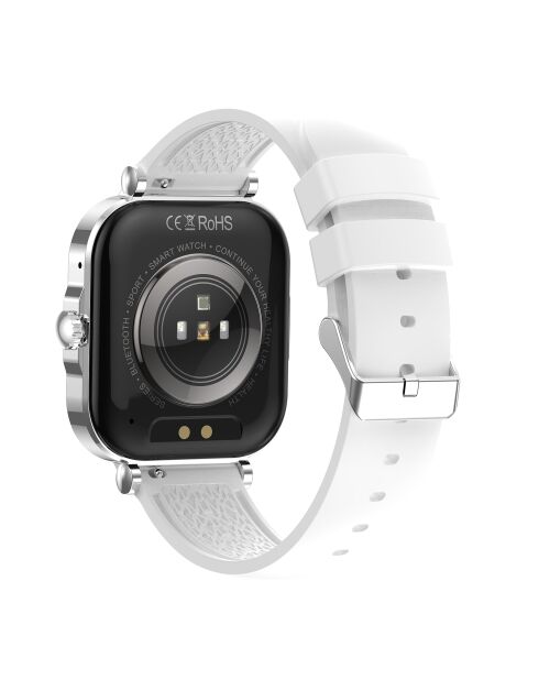 Montre connectée AMOLED- Edition Véga (avec bracelet silicone) Blanche