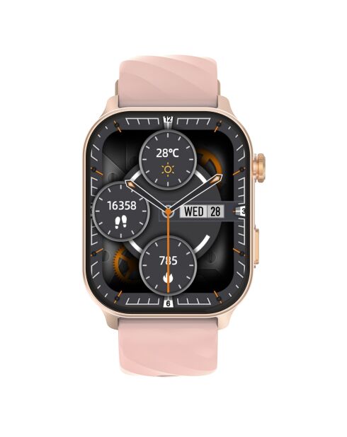Montre connectée GPS Edition VIVA-PRO bracelet silicone rose