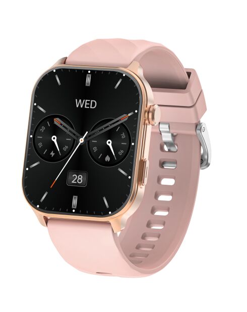 Montre connectée GPS Edition VIVA-PRO bracelet silicone rose