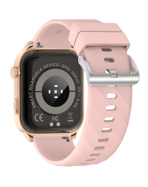 Montre connectée GPS Edition VIVA-PRO bracelet silicone rose