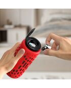 Enceinte Bluetooth 2en1 15W lumineuse avec écouteurs MixParty rouge