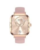 Montre connectée AMOLED Edition Véga bracelet silicone rose