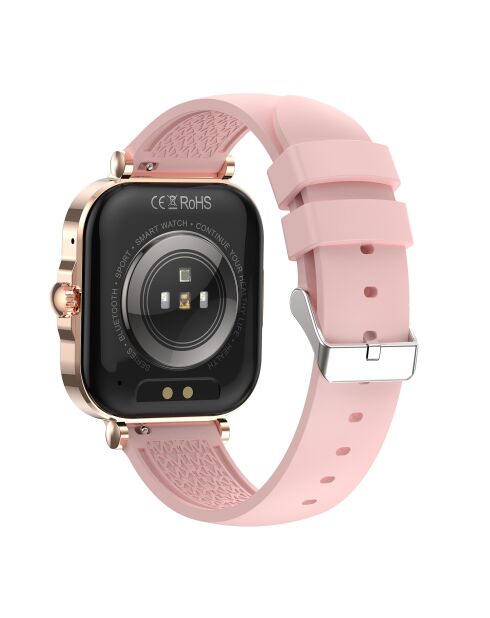 Montre connectée AMOLED Edition Véga bracelet silicone rose