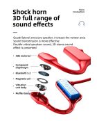 Cuffie a conduzione ossea Bluetooth 5.2 ALPINE Edition - rosse